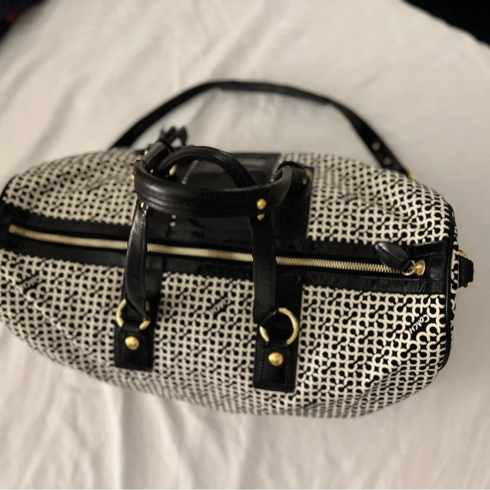 Coach Penelope Op Art Duffle Weekender - Picture 4 of 7